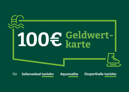 <div><br></div><div>Mit der Geldwertkarte 100 erhalten Sie 10% Ermäßigung auf alle Einzeleintritte.</div><div><br></div><div>Die Geldwertkarte läuft ab, wenn länger als 3 Jahre keine Benutzung oder Aktivität mit der Karte vorgenommen wurde.</div>